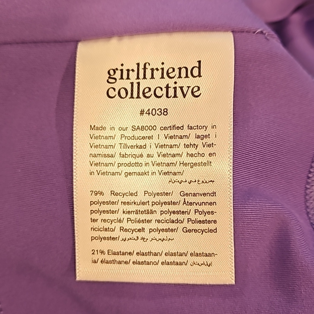 💕GIRLFRIEND COLLECTIVE💕 Compressive Flare Legging Wild Iris Purple Large L NWT - Picture 11 of 12